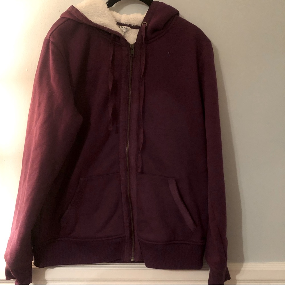 ORVIS fuzzy purple jacket